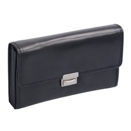 Louana Men's Leather Waiters Wallet 17 x 10 cm Black