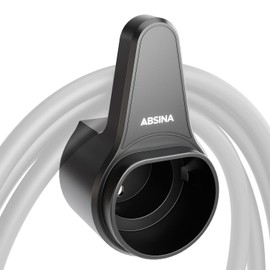ABSINA Charging Cable Holder & Plug Holder Type 2 Including Mounting Accessories - Type 2 Wall Mount, Type 2 Charging Cable Holder, Cable Holder Wallbox, Type 2 Plug Holder Charging Cable Electric