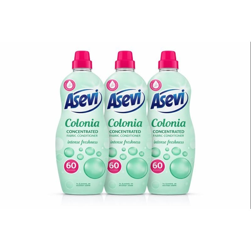 Asevi Colonia Concentrated Fabric Conditioner, Intense Freshness, Liquid, 1 Litre,