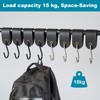 Omsscun Pack of 8 S Hooks with Leather Loop and