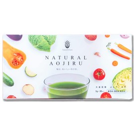 NATURAL AOJIRU 30 Packets of Green Juice, Delicious Green Juice with Matcha and Yomo Flavors