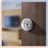 Amylove 8 Set Crystal Door Knobs Mortise Style Fluted Glass