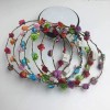 Tiaras Con Flores Led Para Fiesta Paquete Con 10