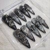 [Handmade nail tip] piercing - almond / [수제네일팁] piercing -