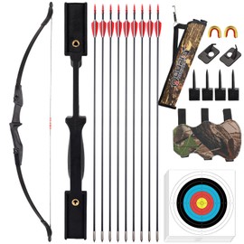 LWANO Recurve Bow for Adults - Archery Takedown Bow and Arrow Set for Adult/Youth/Teens Beginners Target Practicing, Left & Right Handed, 20/30/40lbs (40lbs)