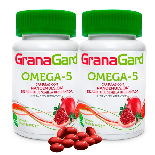 Duo Pack GranaGard Omega 5 30 cáps. con Nanotecnología. Cápsulas