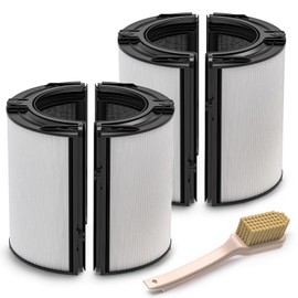 2 Pack 360° Glass HEPA + Activated Carbon Filter Replacement for TP09 TP07 TP06 TP04 TP10 TP4A TP7A HP04 HP06 HP07 HP09 HP10 HP4A HP7A PH01 PH02 PH03 PH04 PH3A DP04 Air Purifier, #965432-01