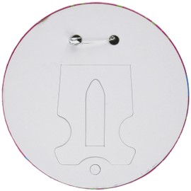 Beistle, 6-Inch Jumbo 50" Button, Multicolored