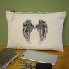 'Gothic Vampire Wings' Canvas Clutch Bag/Accessory Case (CL00042419)