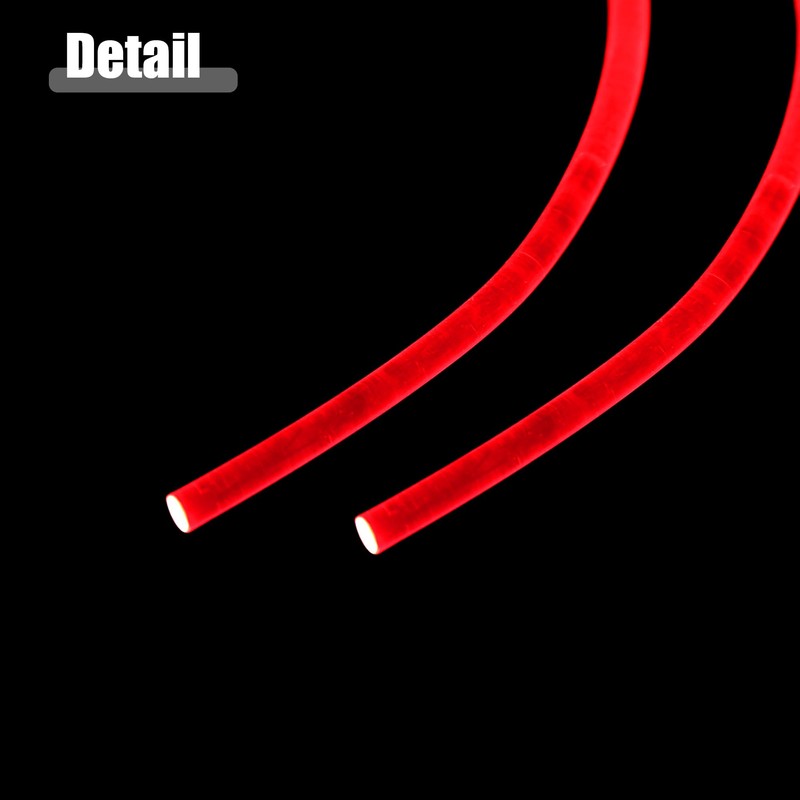 X AUTOHAUX 5mm 0.2" 2m 6.56ft Universal PMMA Plastic Optic