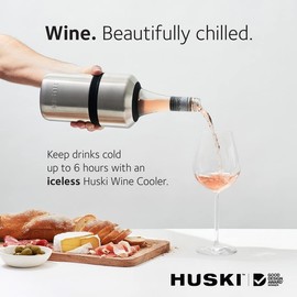 Huski Wine Cooler | Premium Iceless Chiller | Keeps Cold Up to 6 Hours | Award-Winning Design | for Wine Lovers