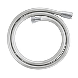 GROHE VitalioFlex Silver Long-Life TwistStop - Shower Hose 1.25 m (Tensile Strength 50 kg, Pressure Resistance Up to 12 Bar, Heat Resistance 75°C, Universal Connection G 1/2" x 1/2"), Chrome, 22110000