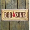 schilderkreis24 – Tin Sign Funny Grill Saying "BBQ Zone" Decorative