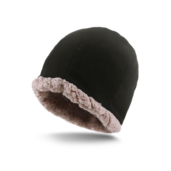 GNEGNI Winter Beanie Hats for Men, Warm Polyester Fleece Beanie