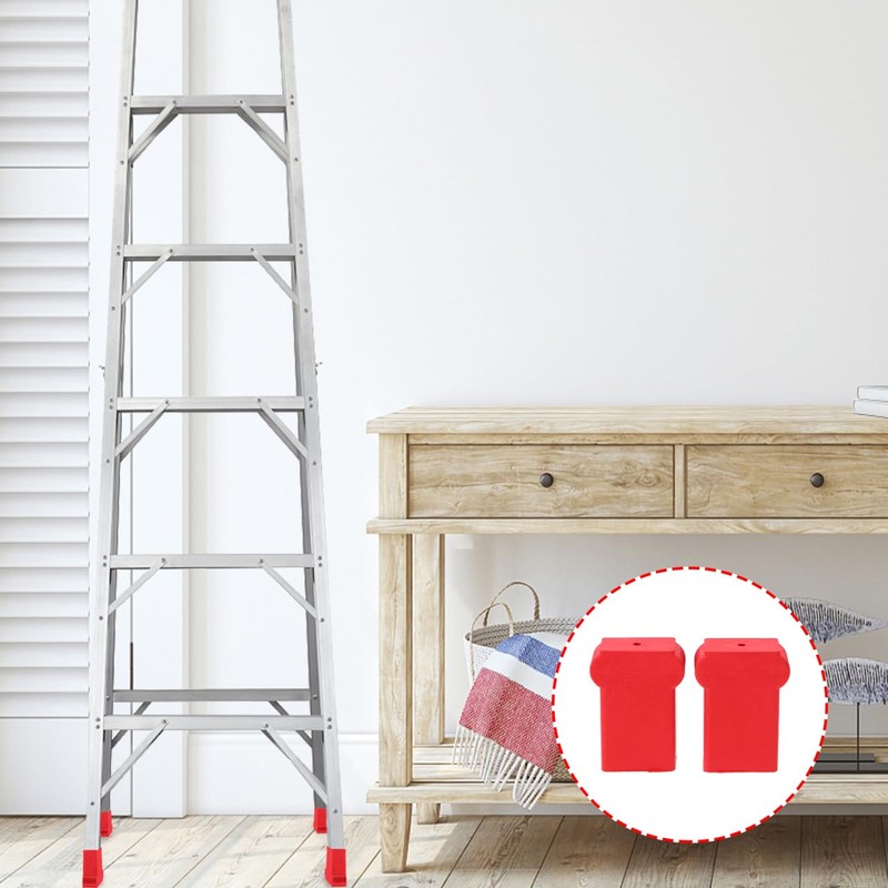 ANDRESLAD 2pcs Ladder Top Protector Pads Non-Slip Ladder End Caps