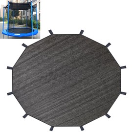 XATAMIO Trampoline Shade Cover,Outdoor Trampoline Cover 8ft 10ft 12ft 14ft 16ft Sun Protection Trampoline Sun Shade Cover,Easy to Install,for Straight Pole Trampoline(16FT 12 Poles)