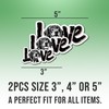 (2pcs) German Shorthaired Pointer Sticker Cool GSP Lover Decal Love