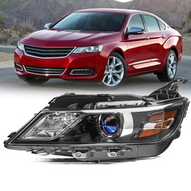 Aosky Headlight Assembly Compatible with 2014-2020 Chevy Impala [Halogen Type] Projector Factory OE Replacement Left Driver Side LH
