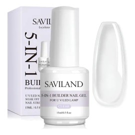 Saviland, Gel De Construcción Clear, Para Extensión De Uñas