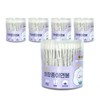 Easy& Makeup Cylindrical Paper Cotton Swabs, 200 Pcs - 5-Pack Sterilized for Makeup Premium Cotton Swabs