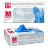 Supmedic Basic Medical Nitrile Exam Gloves, Powder-Free Latex-Free Non-Sterile Food