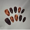 [M;H #] Autumn Pumpkin Handmade Nail Tips - Enter Lake