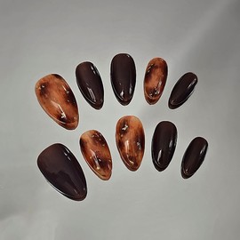 [M;H #] Autumn Pumpkin Handmade Nail Tips - Enter Lake Owen in the delivery message / [M;H #] 가을 호박 수제네일팁 - 배송메세지에 필수로 오왼 호수 입력