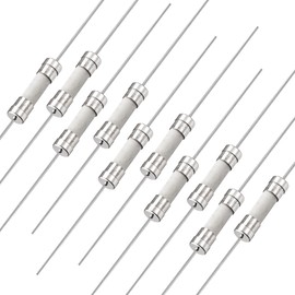 sourcing map Slow Fuse Time Delay Connection Cable Ceramic Fuses 5 mm x 20 mm 250 V T2.5 A Pack of 10