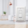 Amerelle Savannah Single Rocker Wood Wallplate in Distressed White