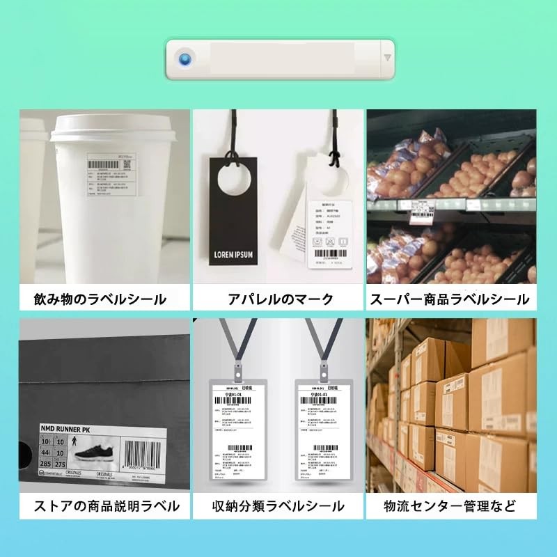 RAKUSHIN 100x150mm Label Stickers A6 Labels Thermal Paper Mailing Stickers