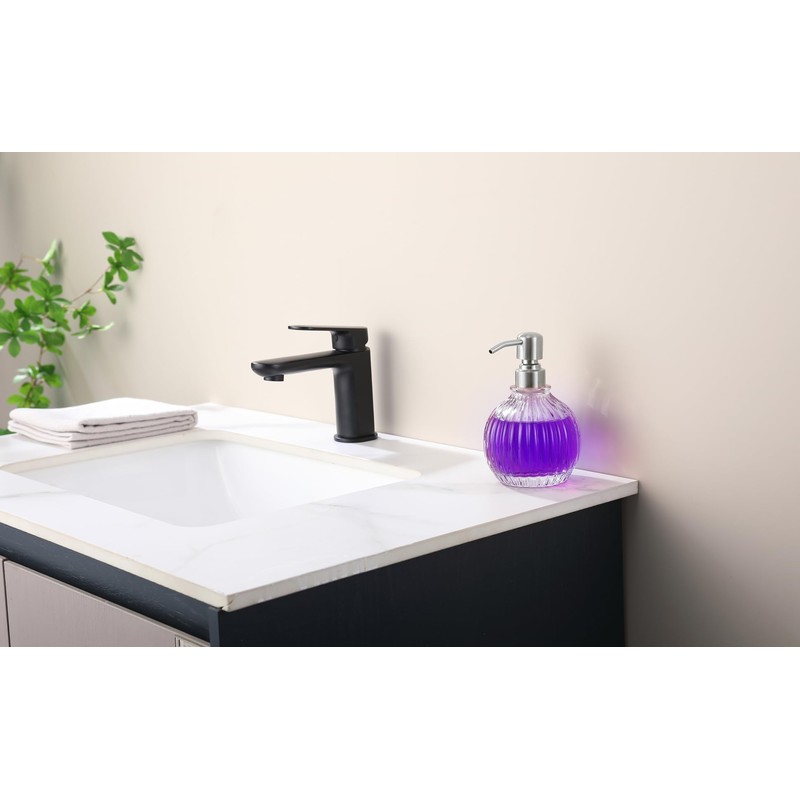 Ximlike Round Bathroom Soap Dispenser Brushed Nickel Pump, Glass Bottle