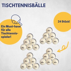 Best Sport 24-Piece Table Tennis Balls - White