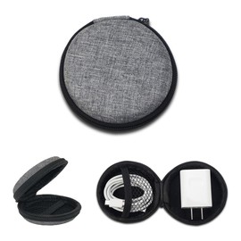 WHYCHJL 1 Piece Mini Headphone Case, Headset Storage Earphones Protective Case Storage Box Anti-Pressure Travel Protective Case for In-Ear Headphones, Data Cable and Mini Items