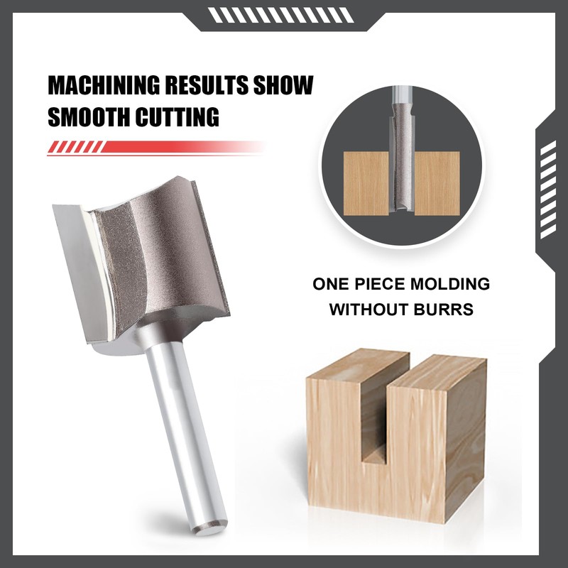 hsawbit Straight 2-Flute Router Cutter, 1/4 Inch Shank, 17mm Cut