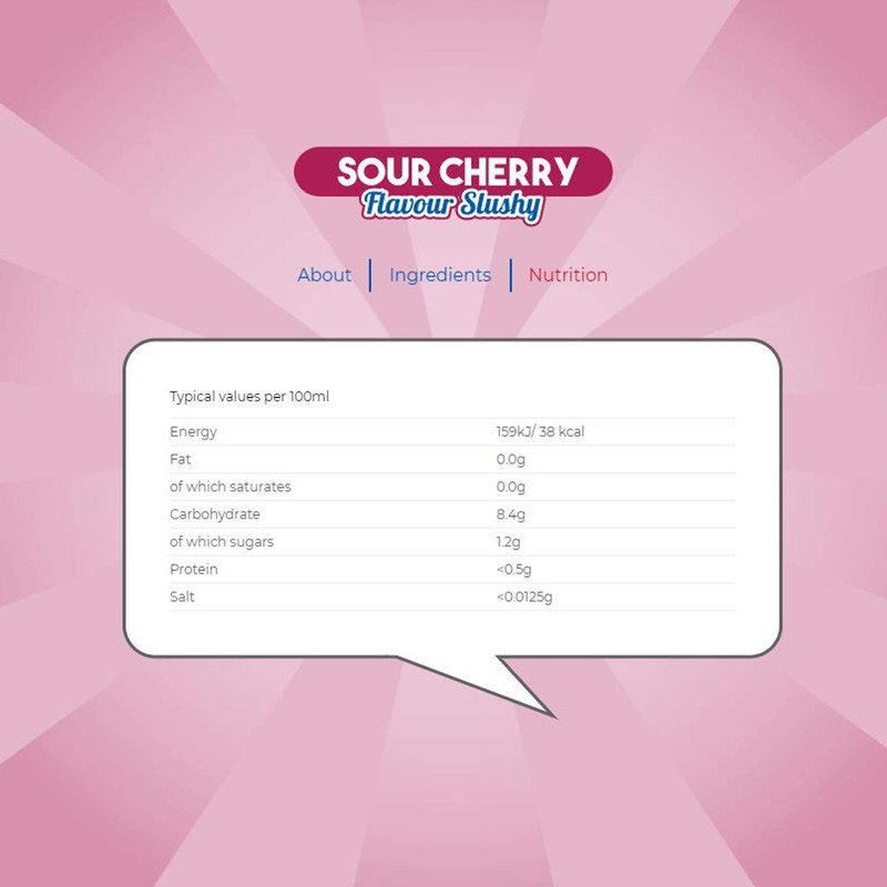 Slush Puppie Pouches Sour Cherry 6 Pack