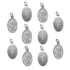 10 Pack of Saint Michael Medals | 1" Metal Silver-Tone