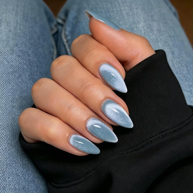 SXVME Uñas Postizas De Gel, Acrílicas, Gruesas, Naturales, Cortas, Con