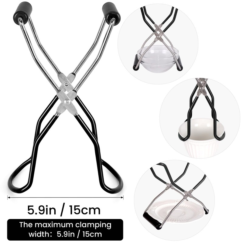 Canning Jar Lifter, Canning Tongs, Stainless Steel Jar Lifter with
