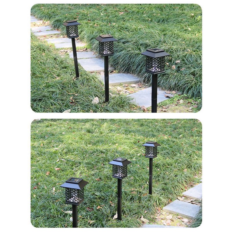 Solar Powered Light Waterproof Mosquito Killer Lamp for Courtyard Garden