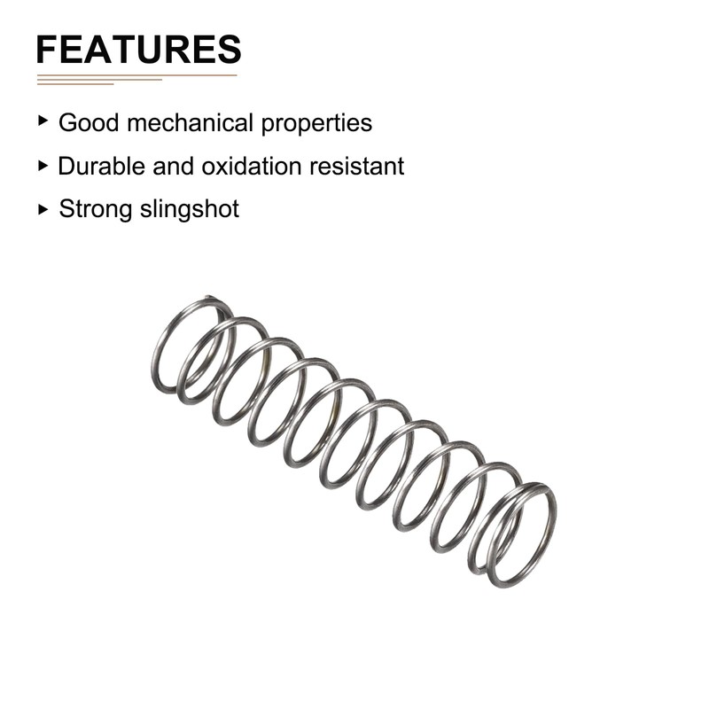 DTGN 0.8x10x40mm(DxODxL) Compression Spring - 10Pack - Good for Machinery