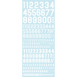 Puz Modeling Works Vertex Numbering Decal Neo White Plastic Model Decal VNC-02W
