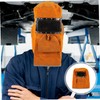 COHEALI Welding Helmet Mask with Lens Adjustable Cowhide Shield for