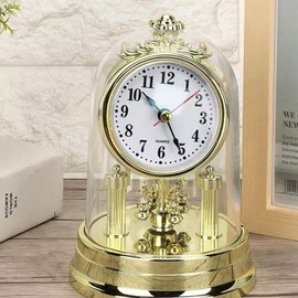 1Pc Quartz Clock Insert, Classic Clock Craft Quartz Movement Inserts,Quartz Clock Fit-up/Insert With Arabic Numeral,Mini Arabic Numeral Clock Easy to Read Repair Replacement DIY Supplies (Gold)