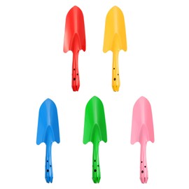 PATIKIL Mini Metal Hand Shovel, 5 Pack Colorful Trowel Set Garden Tools for Flower Planting Soil Digging Transplanting, 5 Colors