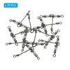 PATIKIL 3-Way Swivel 17lb 25 Pack Cross Line T-Turn Rolling