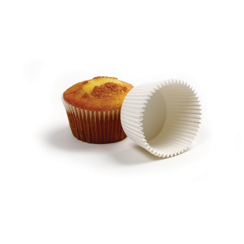 Norpro Giant Muffin Cups, White, Pack of 500