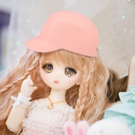 ibasenice Miniature Baseball Cap - 12PCS Mini Doll Cap Mini Baseball Cap Tiny Sun Hat Photo Prop DIY Dress up Costume Accessories 11inch