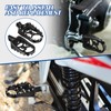JECOMPRIS Motorcycle Foot Rests and Pegs - Front Rear Footpeg