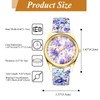 Avaner Women's Leather Wrist Watches Ladies Large Face Floral Printed