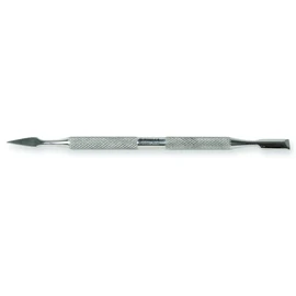Gima - Nail and Cuticle Corner Lifter, Double Ended, 2 Different Functions, Non-Slip Handle, Stainless Steel, Length 13 cm